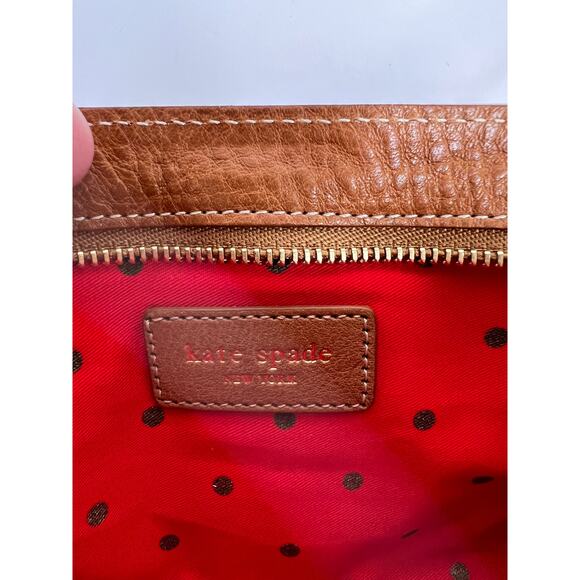 Kate Spade Zippered Wallet Wristlet Clutch Chrissy Classic Noel Chocolate NWT - Picture 6 of 9